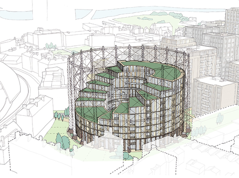 Oval Village hand sketch T