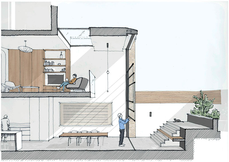 Sketch Section Photoshopped T