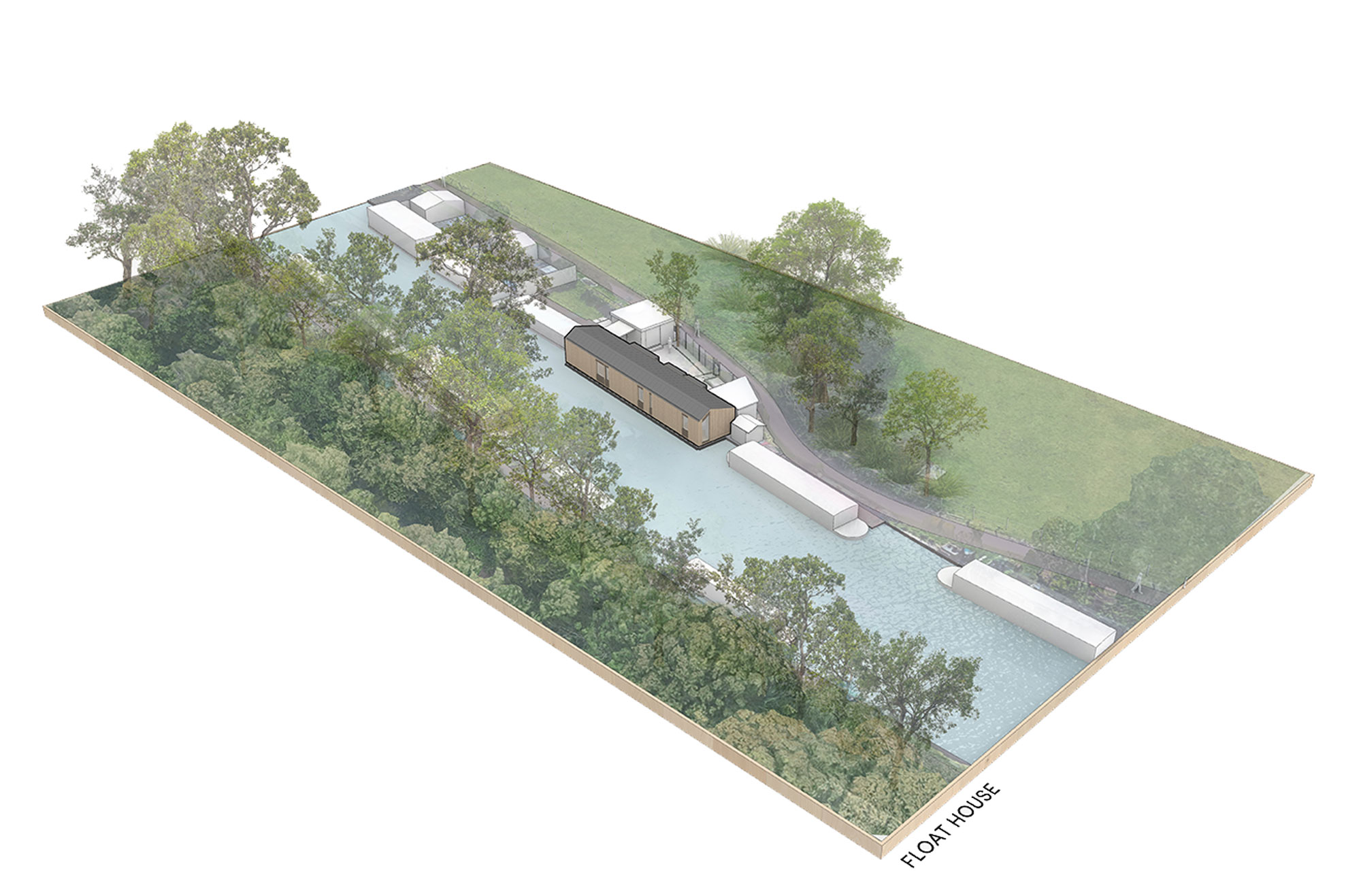 Float house context water